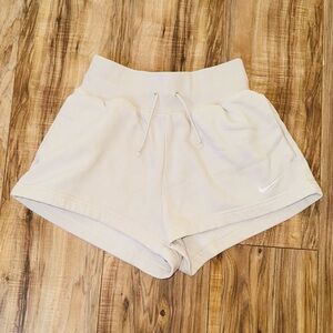 Nike high waisted fleece shorts